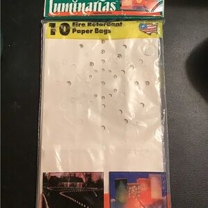 Vintage VTG Luminaries sidewalk light bags fire retardant